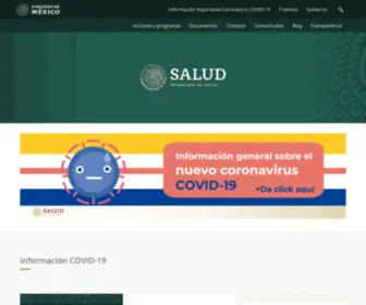 Salud.gob.mx(Secretaria de Salud) Screenshot