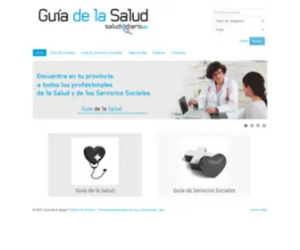 Saludadiario.org(Guía de la salud y Servicios Sociales) Screenshot