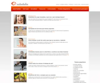 Saludalia.com(Enfermedades y medicina en) Screenshot
