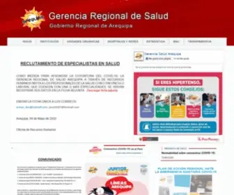 Saludarequipa.gob.pe(Gerencia Regional de Salud) Screenshot