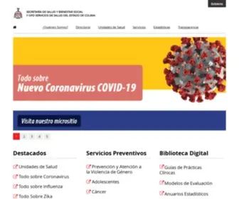Saludcolima.gob.mx(Portal Salud) Screenshot