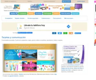 Saludosyregalos.com(Tarjetas empresariales) Screenshot