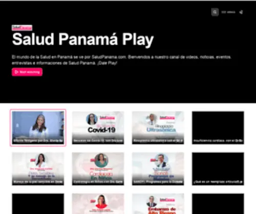 Saludpanama.tv(Pacífica Salud) Screenshot