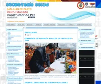 Saludpasto.gov.co(Secretaría Municipal de Salud) Screenshot