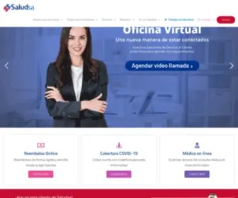 Saludsa.com(Medicina Prepagada Saludsa) Screenshot