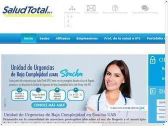 Saludtotal.com.co(Salud Total EPS) Screenshot