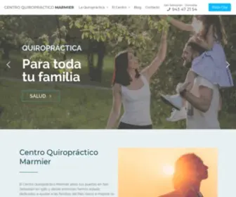 Saludvertebral.com(Centro Quiropráctico Simon Marmier en San Sebastián) Screenshot