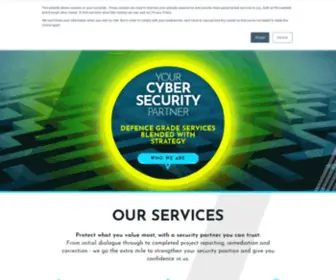 Saluscyber.com(Strategy First Cyber Security Consultancy) Screenshot