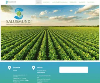 Salusmundico.com(Desarrollo sustentable de la agricultura) Screenshot