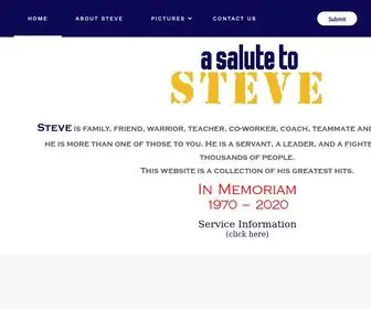 Salutetosteve.org(Salute to Steve) Screenshot