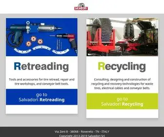 Salvadori.com(Tire Retreading and Recycling) Screenshot