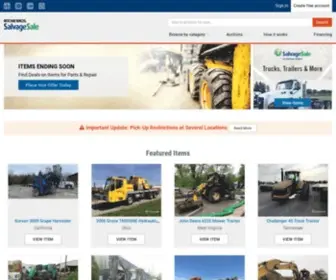 Salvagesale.com(Online Industrial Equipment & Vehicle Auctions) Screenshot