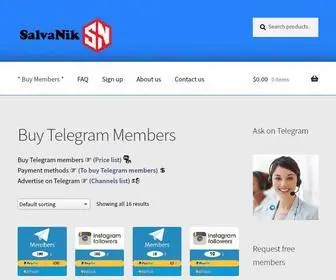 Salvanik.com(Buy Telegram Members Instant Delivery (2024 Cheapest Price)) Screenshot