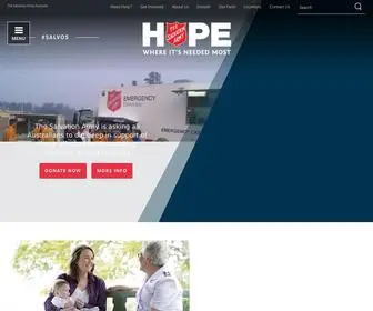 Salvationarmy.org.au(The Salvation Army) Screenshot