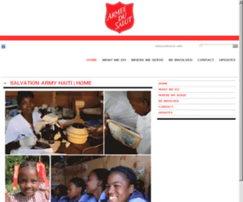 Salvationarmyhaiti.org(Salvation Army Haiti) Screenshot