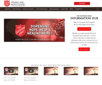 Salvationarmysanantonio.org(San Antonio Area Command) Screenshot