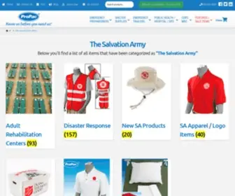 SalvationarmyStore.com(The Salvation Army) Screenshot