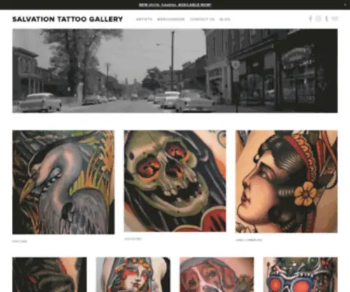 Salvationgallery.com(Salvation Tattoo Gallery) Screenshot