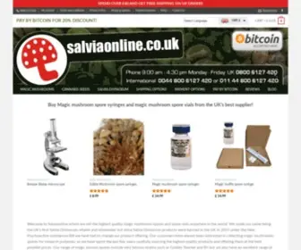 Salviaonline.co.uk(Buy magic mushrooms spore syringes and vials online) Screenshot