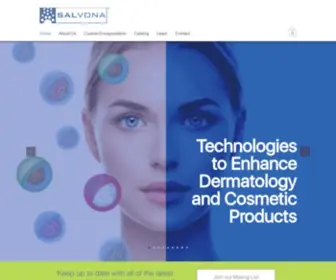Salvona.com(Salvona Encapsulation Technologies) Screenshot