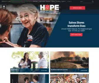 Salvos.net(The Salvation Army) Screenshot