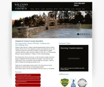 Salzanoconcrete.com(Stamped & Custom Concrete) Screenshot