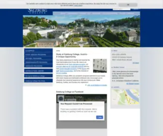 Salzburgcollege.edu(Study Abroad Austria) Screenshot