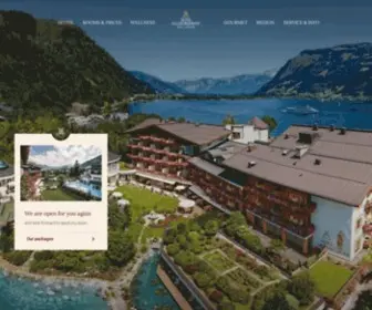 Salzburgerhof.at(5 Sterne Superior Hotel Salzburgerhof in Zell am See) Screenshot