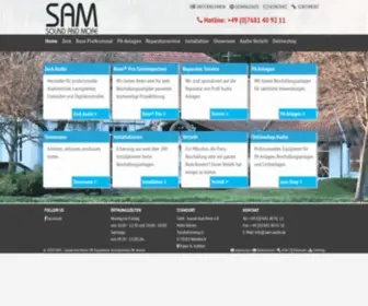 Sam-Audio.de(Sound And More) Screenshot