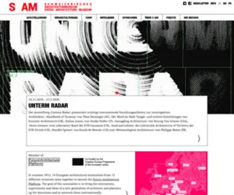 Sam-Basel.org(S AM Schweizerisches Architekturmuseum) Screenshot