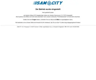 Sam-City.eu(Startseite) Screenshot