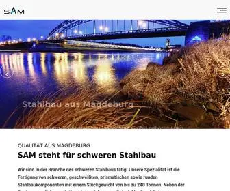 Sam-MD.de(Schwerer Stahlbau aus Magdeburg) Screenshot