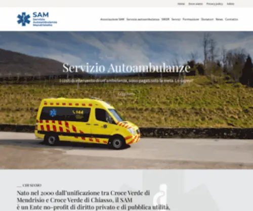 Sam-Mend.ch(Servizio Autoambulanza Mendrisiotto) Screenshot