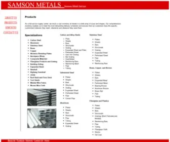 Sam-Metals.com(Samson Products) Screenshot