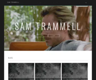 Sam-Trammell.com(A site dedicated to the actor Sam Trammell) Screenshot