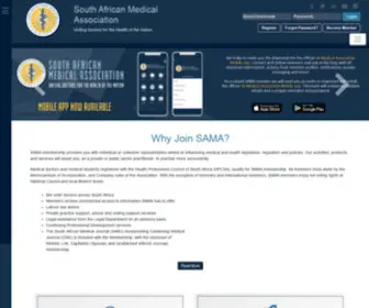 Sama.co.za(South African Medical Association) Screenshot