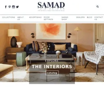 Samad.com(The World's Finest Decorative Rugs) Screenshot