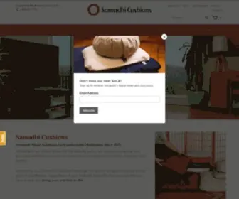 Samadhicushions.com(Samadhi Meditation Cushions) Screenshot