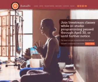 Samadhiyoga.net(Samadhi Center for Yoga & Meditation) Screenshot