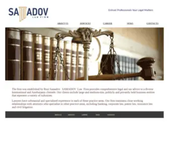 Samadovlaw.com(Samadov Law Firm) Screenshot