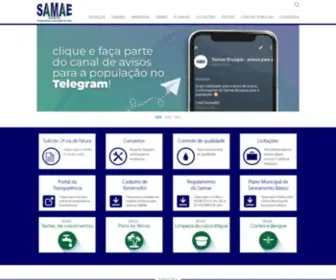 Samaebru.com.br(SAMAE Brusque) Screenshot