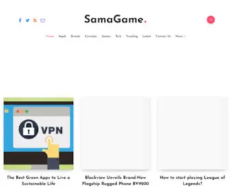 Samagame.com(The Gaming News Arena) Screenshot