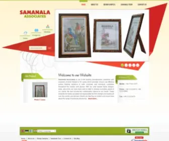 Samanalaassociates.com(Photo Frames Manufacturer Exporter from Sri Lanka) Screenshot