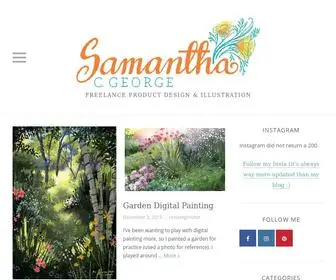 SamanthacGeorge.com(Freelance Product Design & Illustration) Screenshot