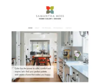 Samanthamosscolor.com(HOME COLOR & DESIGN) Screenshot