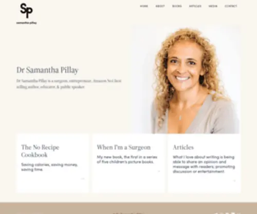 Samanthapillay.com(Dr Samantha Pillay) Screenshot