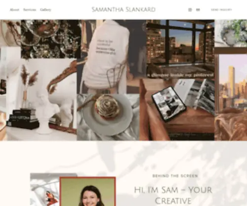 Samanthaslankard.com(Calluna Creative) Screenshot