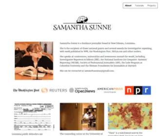 Samanthasunne.com(Samantha Sunne) Screenshot