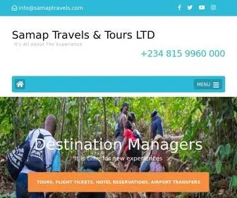 Samaptravels.com(It's All About The Experience) Screenshot