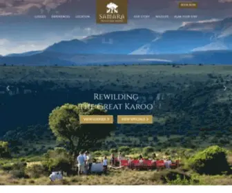 Samara.co.za(Game Reserve Eastern Cape) Screenshot